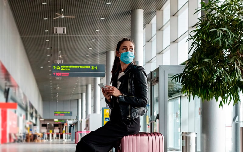 Mascarilla aeropuertos